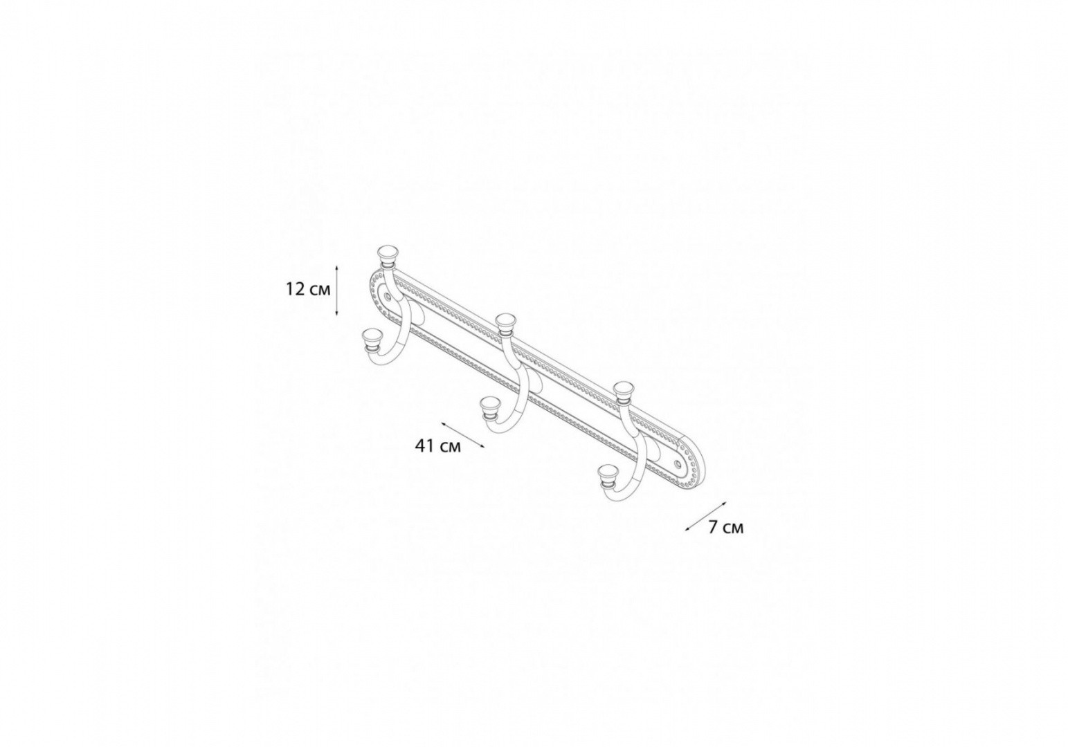 Приобрести gr-9505-3 alfa планка 3 крючка