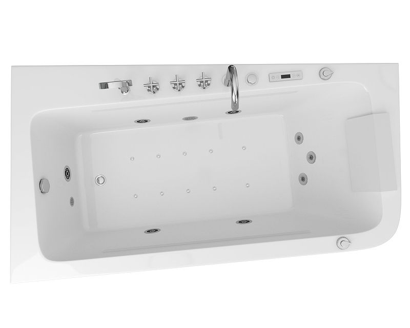 Приобрести grossman гидромассажная ванна 170х95 см, прямоугольная, белая gr-17095l