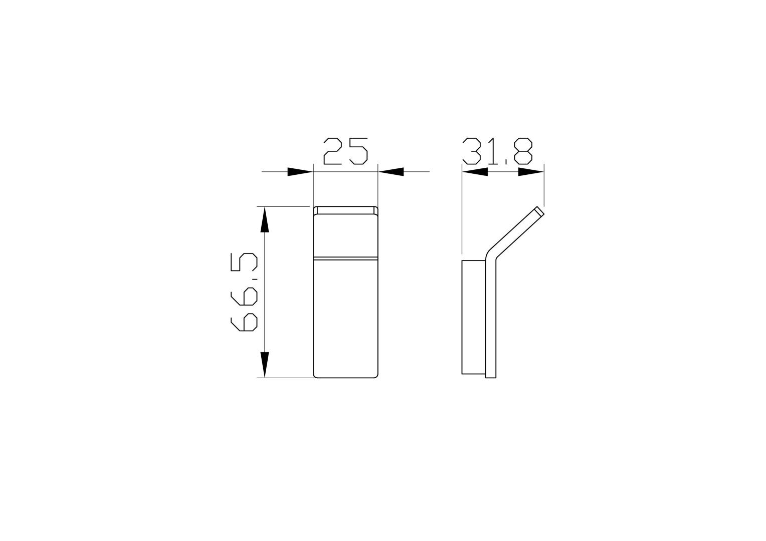 Приобрести крючок для ванной wonzon & woghand lotte, темный графит (ww-8315a-bgm)