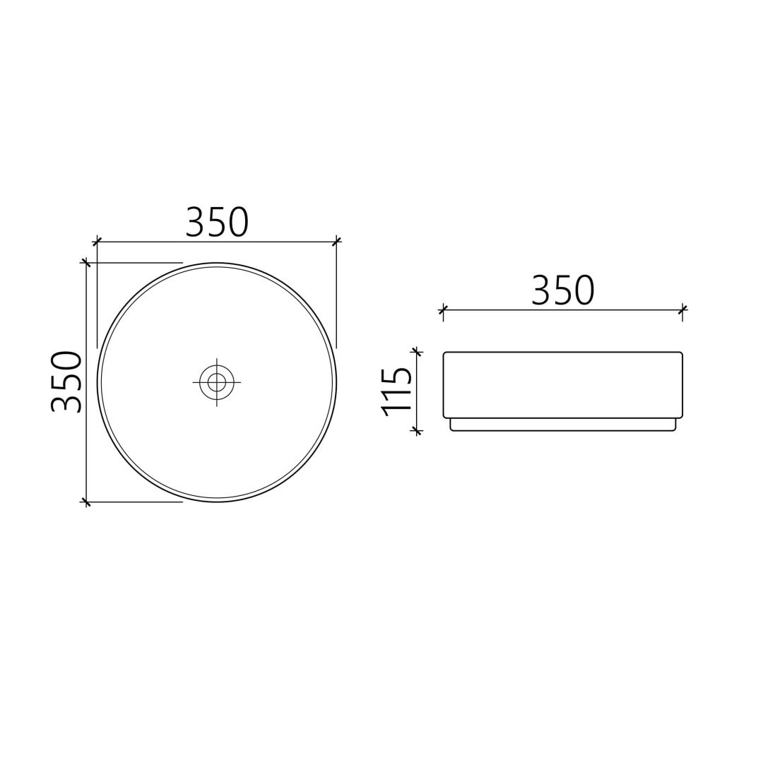 Приобрести hayzburg накладная раковина чаша 35х35 см, мрамор, черный\белый hb-0031