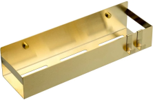 Boheme Полка в ванную комнату Q 35 см, матовое золото 10965-MG