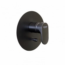 Kerama Marazzi Смеситель для душа скрытого монтажа Ole, с дивертором на два потока, черный матовый 69470EKM.01.093