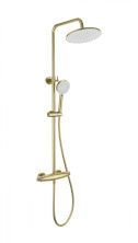 Душевая система с термостатом WONZON & WOGHAND CAPSULE, Брашированное золото (WW-B3031-A-BG)
