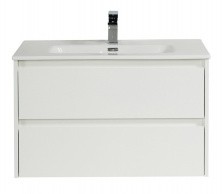 Тумба подвесная с раковиной BelBagno KRAFT-800-2C-SO-BO 80 см, Bianco Opaco