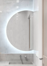 Continent Зеркало с подсветкой Jill 60х90 см, белое