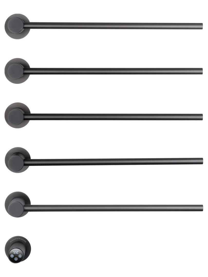 Приобрести полотенцесушитель электрический встраиваемый wonzon & woghand münchen, темный графит (ww-a355-gm)