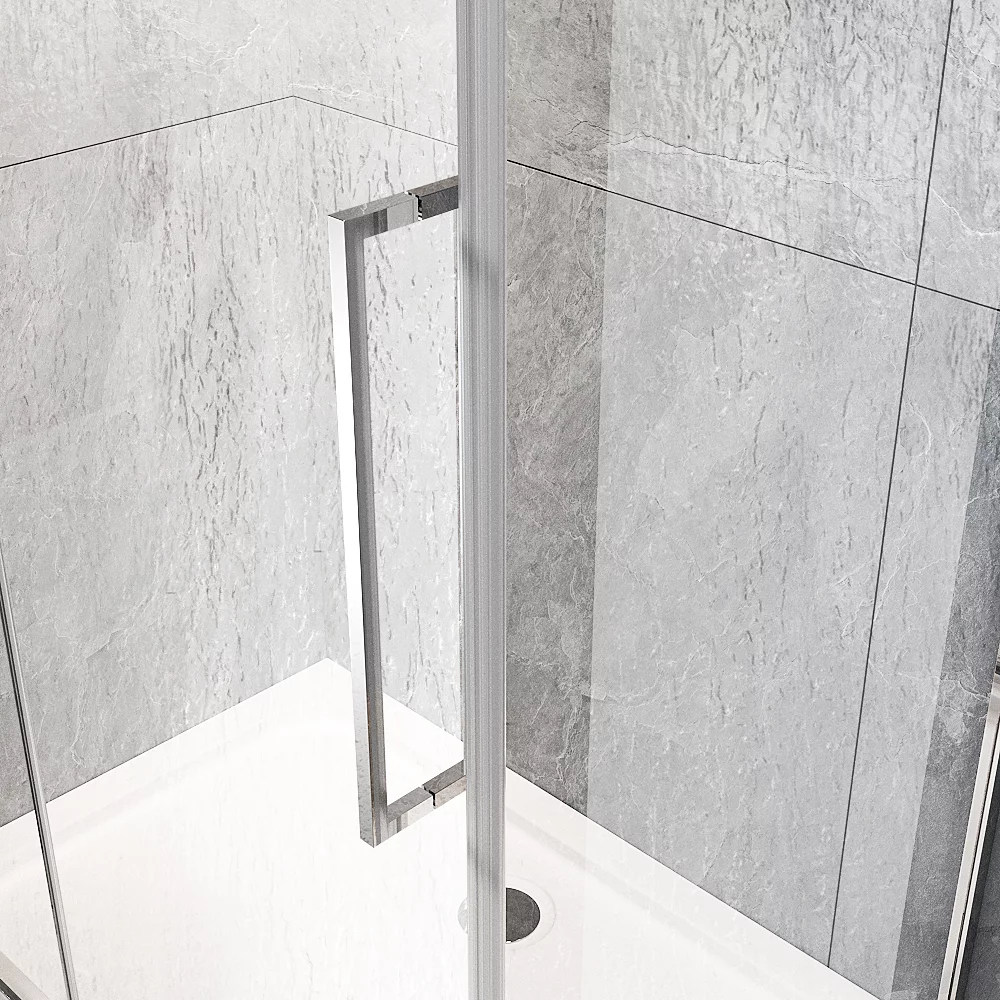 Приобрести veconi душевое ограждение rovigo 90х100 см, хром, стекло дождь rv033r-90100-06-c7