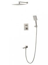 Душевая система с термостатом встраиваемая WONZON & WOGHAND, Брашированный никель (WW-88929003-BN)