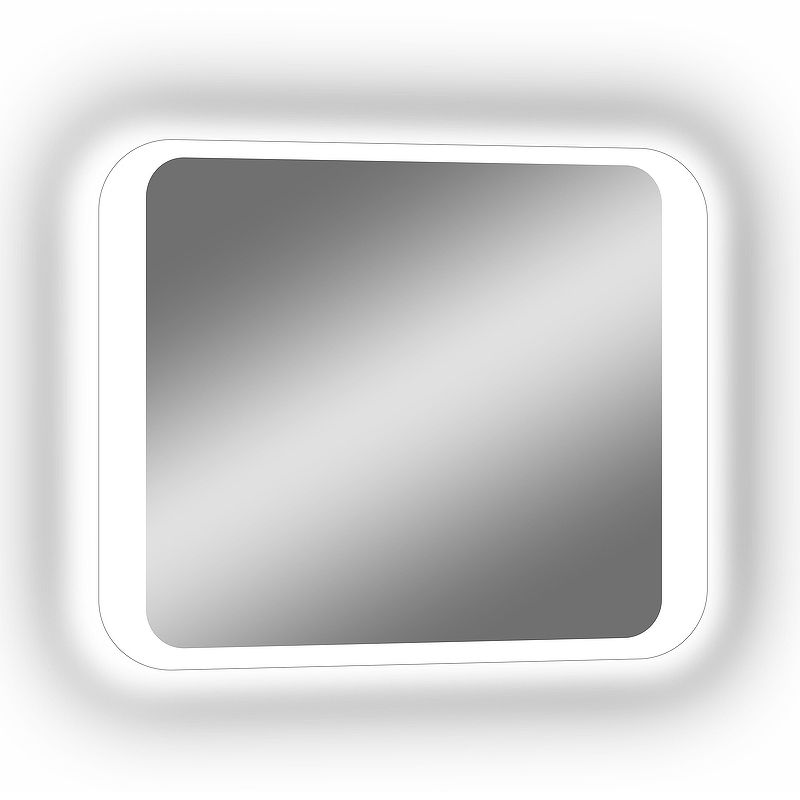 Приобрести continent зеркало с подсветкой калипсо люкс 68х53 см, белое