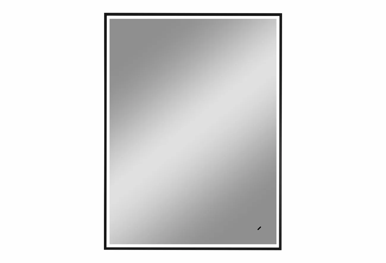 Приобрести continent зеркало с подсветкой stage black 60х80 см, черное