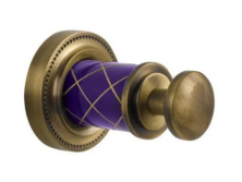 Boheme Крючок для ванной комнаты Murano, бронза\фиолетовый 10906-V-BR