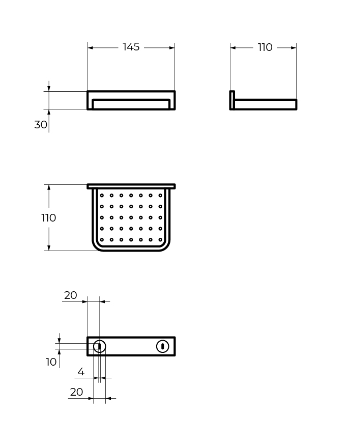 Приобрести cezares мыльница maxima 40 см, хром czr-f-8919