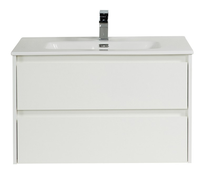 Приобрести тумба подвесная с раковиной belbagno kraft-800-2c-so-bo 80 см, bianco opaco