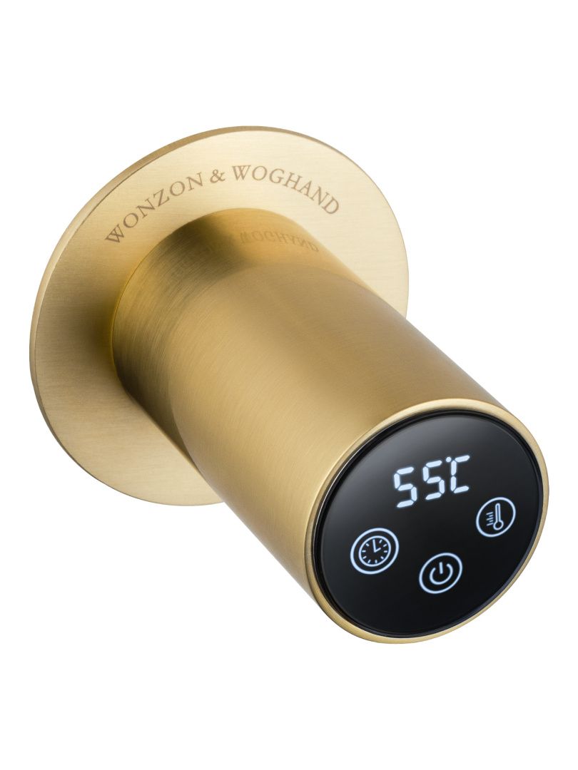 Приобрести полотенцесушитель электрический встраиваемый wonzon & woghand hamburg, брашированное золото (ww-al313-bg)