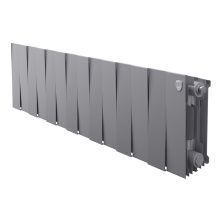 Royal Thermo Радиатор биметаллический Pianoforte 200 /Silver Satin ( серебристый ) - 14 секц.