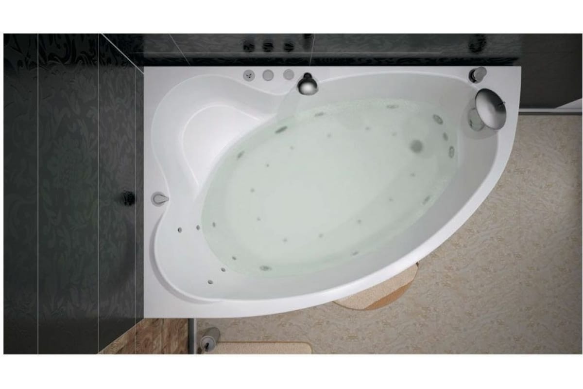 Приобрести aquanet акриловая ванна mayorca 150x100 см, белая, левая