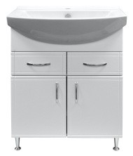 Loranto Тумба напольная с раковиной Best 65х85 см, белая CS00050933