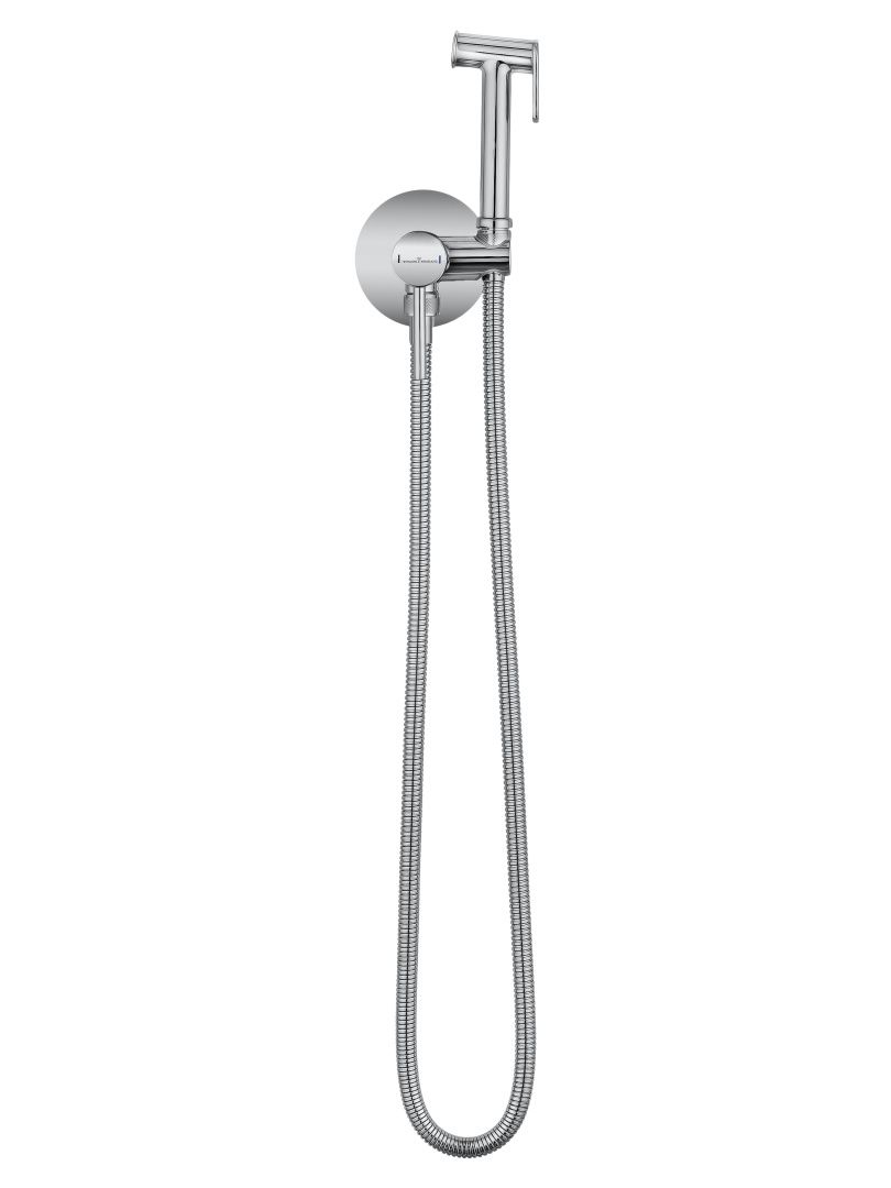 Приобрести смеситель с гигиеническим душем встраиваемый wonzon & woghand stick, хром (ww-88829902-cr)