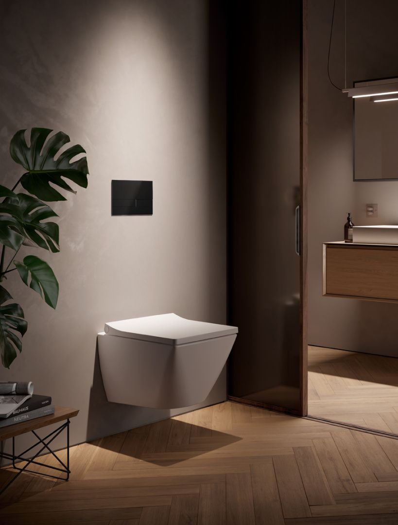 Приобрести tece кнопка смыва spring square для инсталляции, черная s240851