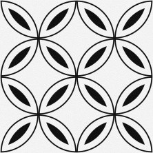 Керамогранит Cersanit Stream лепестки 29,8х29,8см, белый