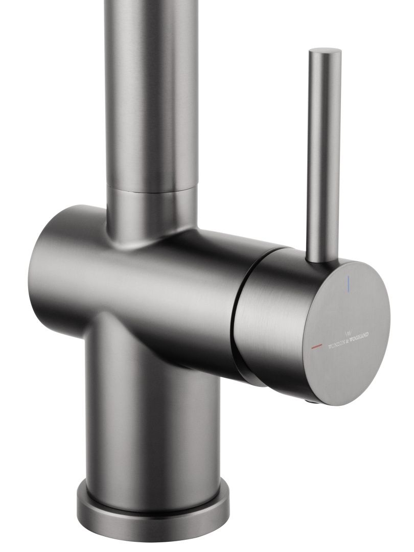 Приобрести смеситель для кухни с гибким изливом wonzon & woghand, темный графит (ww-88438003-bgm)