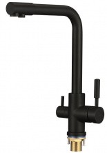 Savol Смеситель для кухни 342мм, черный матовый S-L1801H-1