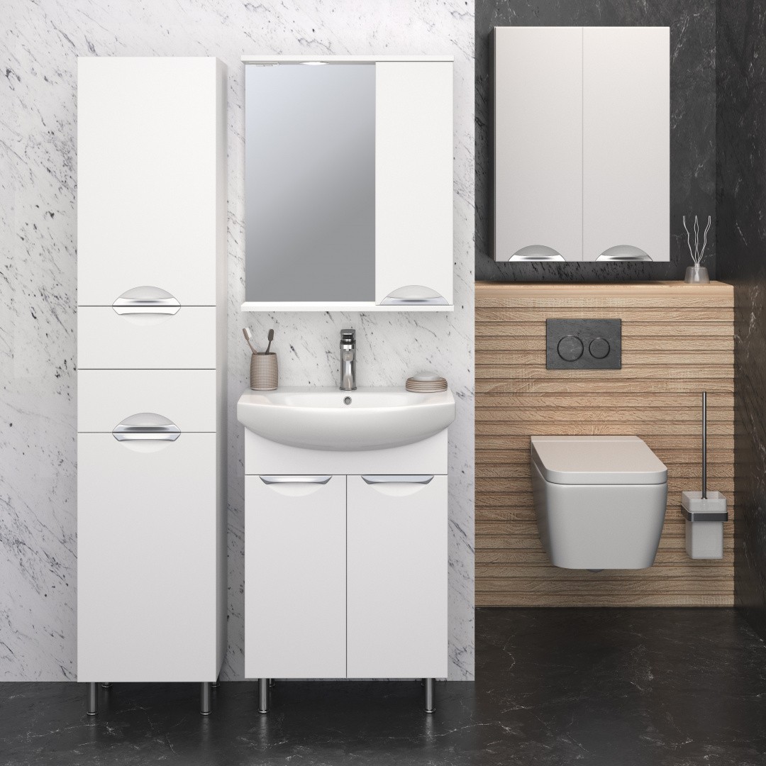 Приобрести aqua de marco пенал elegansa 190х40 см, белый, правый 3040cele/r