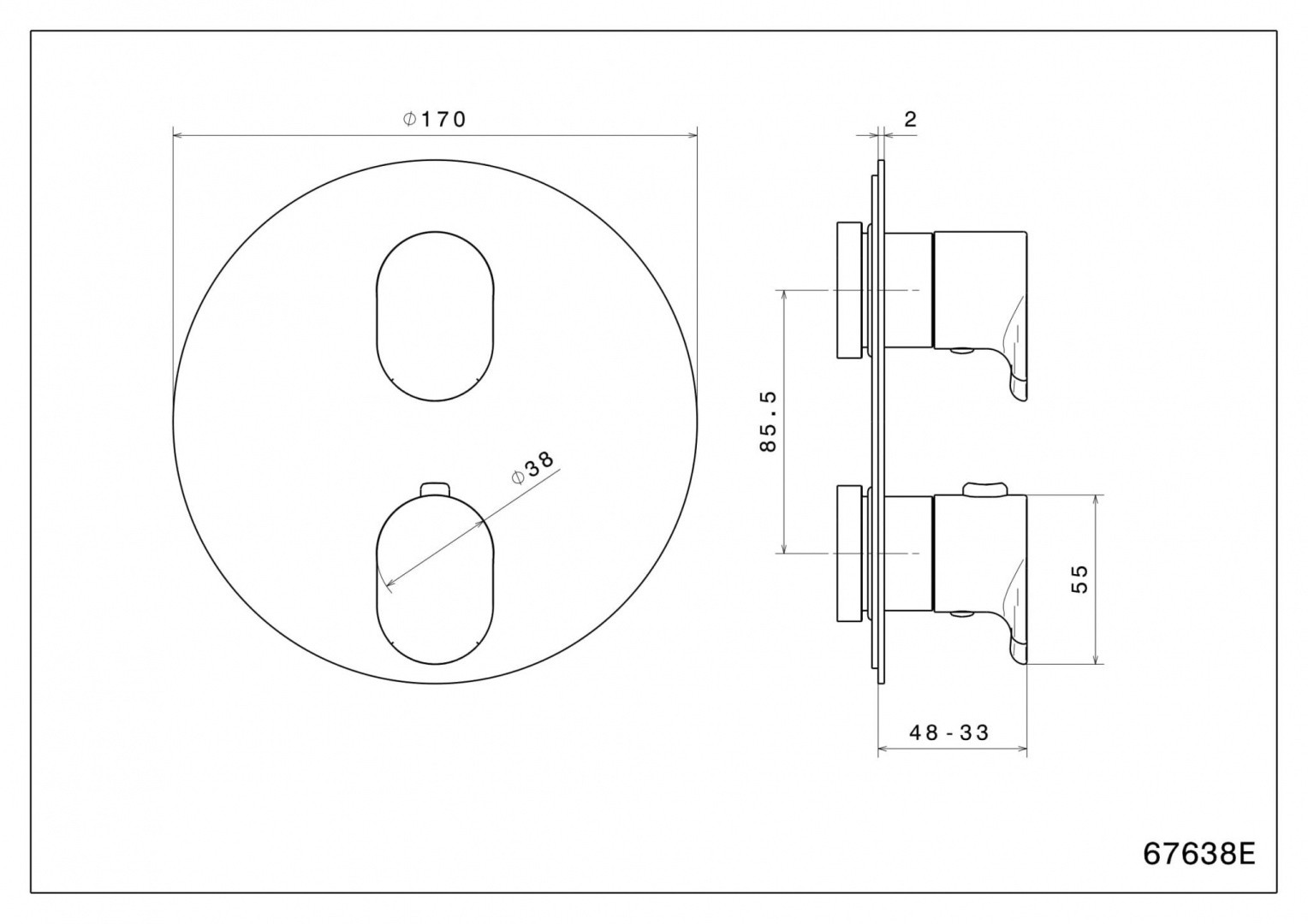 Приобрести kerama marazzi смеситель для душа скрытого монтажа ole, с термостатом, атласный титан 67638ekm.m0.070
