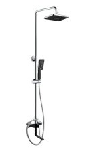 Душевая система ViEiR, Chiaro 870 мм, черный\хром V333562C