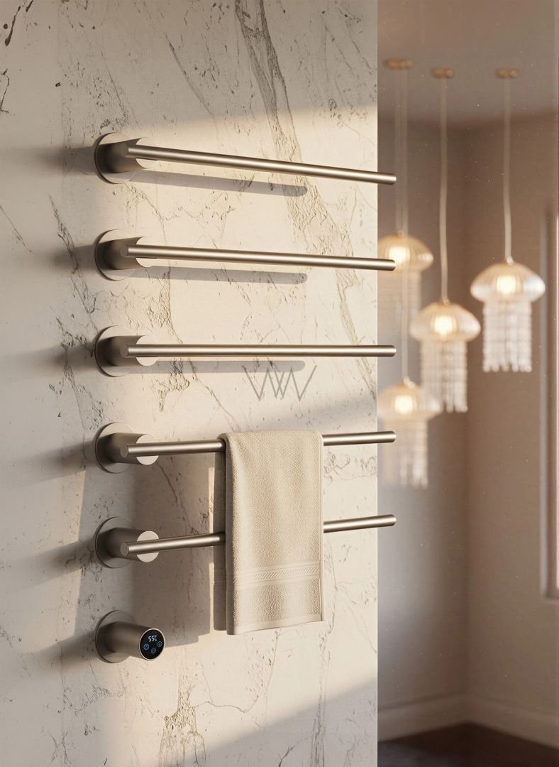 Приобрести полотенцесушитель электрический встраиваемый wonzon & woghand dortmund, брашированный никель (ww-a365-br)