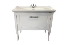 Сomforty Тумба с раковиной "Павия-100" белый глянец