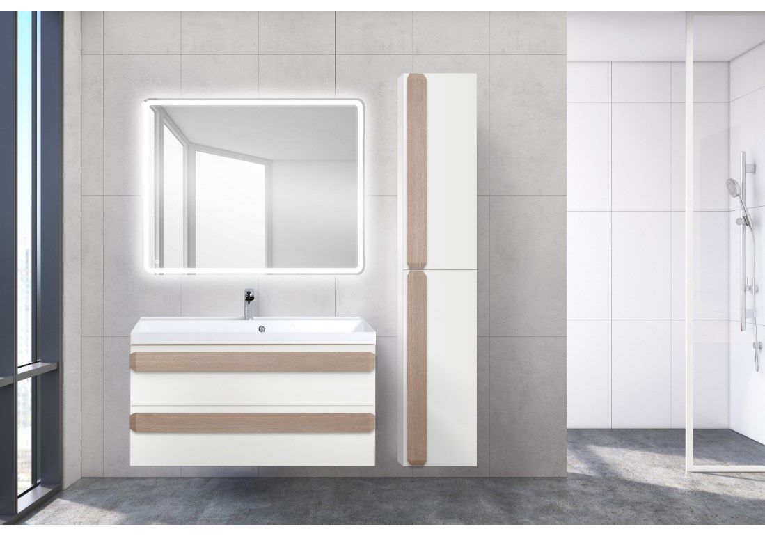 Приобрести пенал подвесной belbagno aurora-1600-2a-sc-bo-p-r 35 см, правый, bianco opaco