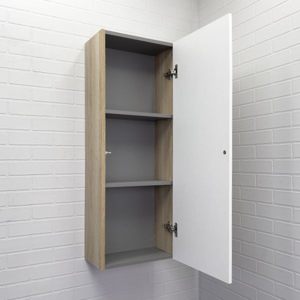 Приобрести сomforty пенал таллин-40 белый/дуб натуральный