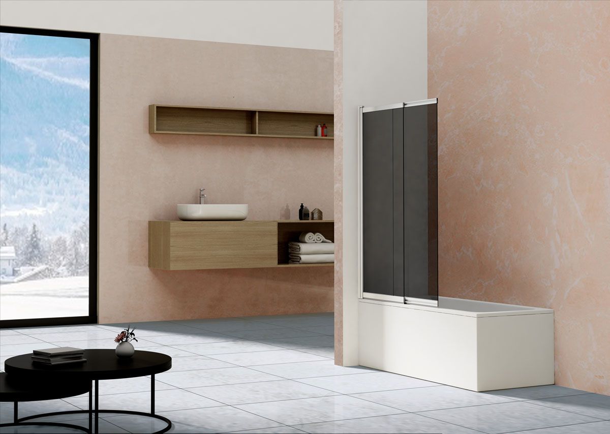 Приобрести vincea шторка на ванну 100 см, тонированное, брашированное золото vsb-1e100cg