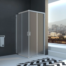 Veconi Душевое ограждение Rovigo 100х100 см, хром, стекло pear RV22-100K-02-19C1