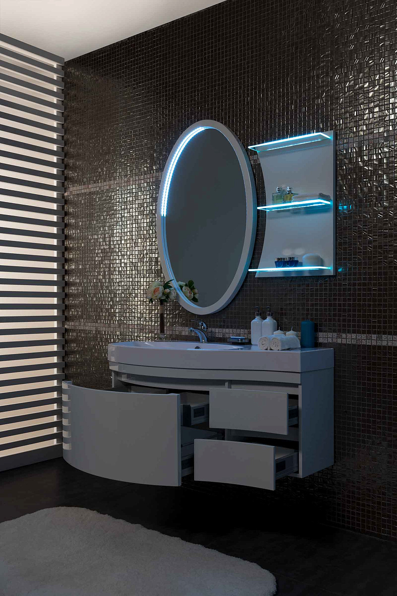 Приобрести aquanet тумба с раковиной опера 115 см, l белая 00212990