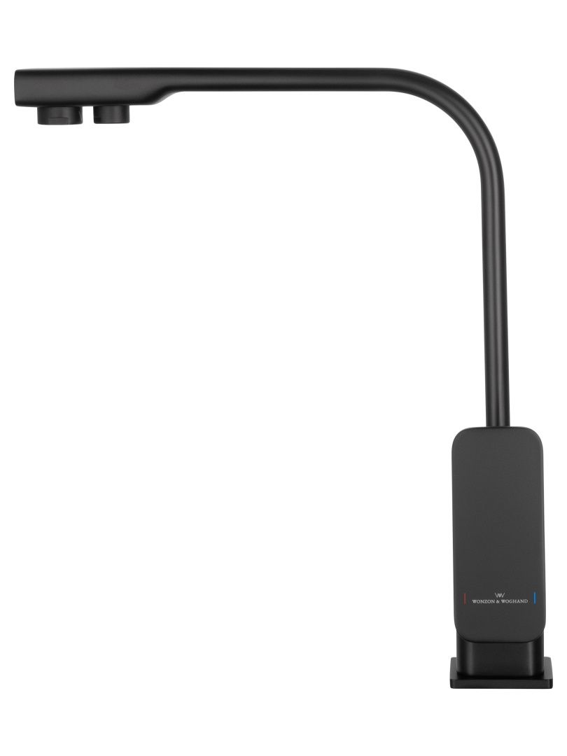Приобрести смеситель для кухни с подключением фильтра wonzon & woghand, черный матовый (ww-88458004-mb)