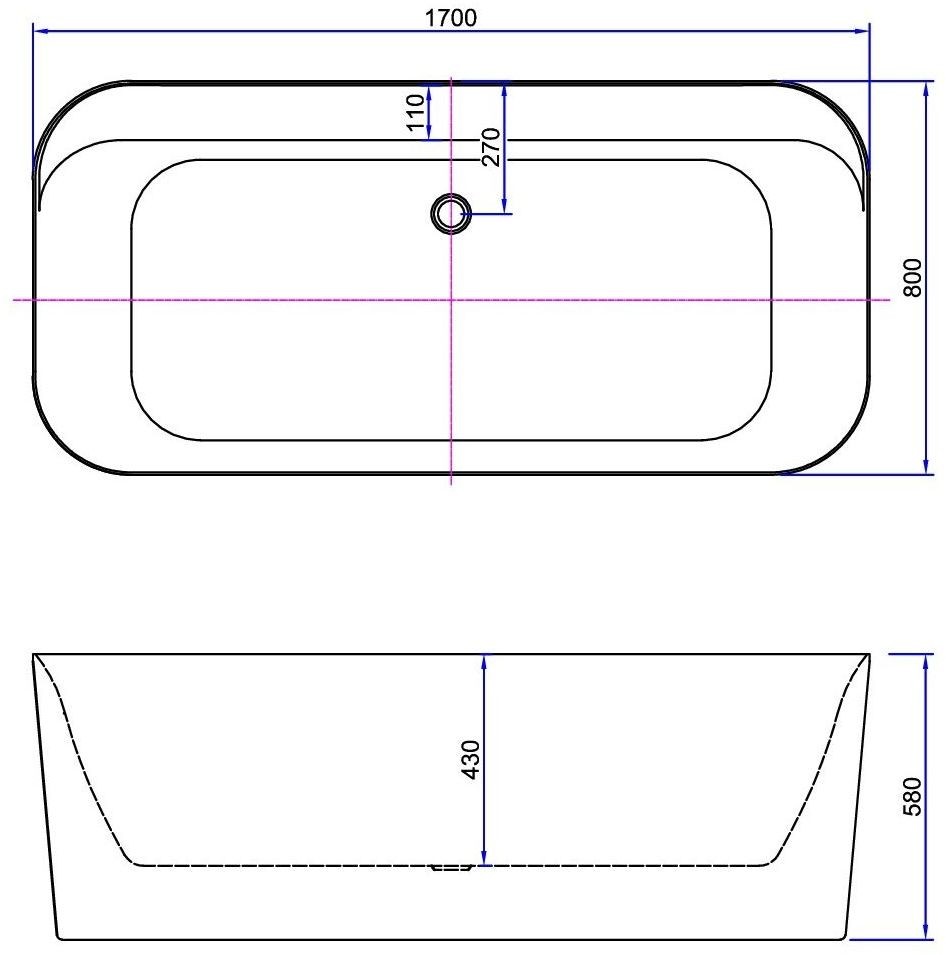 Приобрести отдельностоящая ванна allen brau infinity 170x80 2.21001.20