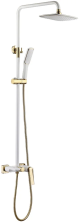 Boheme Душевая система Venturo, белый\золото 388-W
