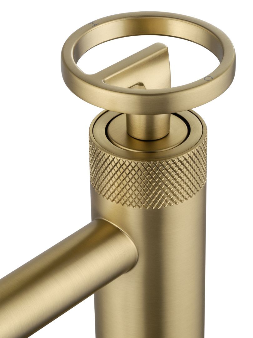 Приобрести смеситель для раковины wonzon & woghand, брашированное золото (ww-h1065-bg)