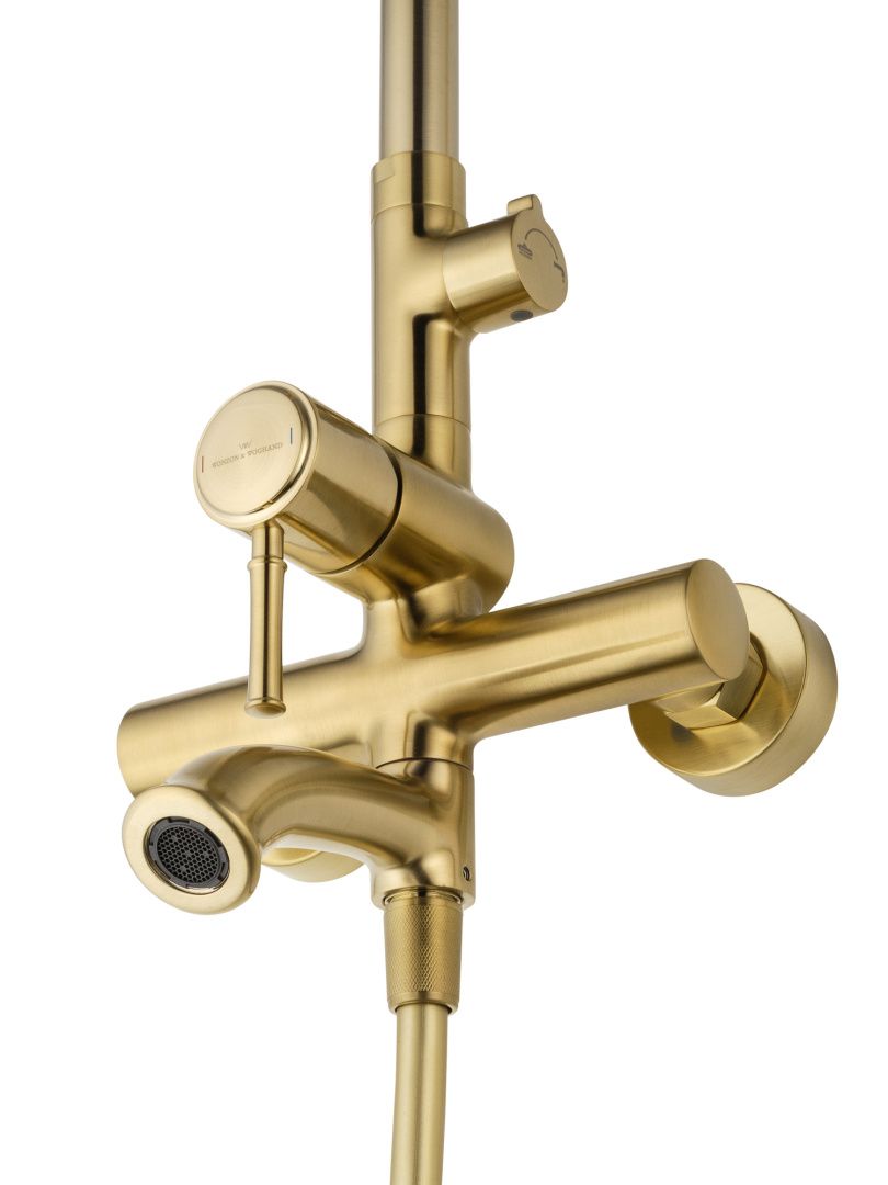 Приобрести душевая система wonzon & woghand tor, брашированное золото (ww-88047073-bg)