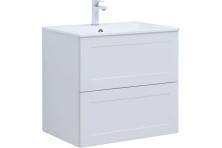 Aquanet Тумба с раковиной Терра 70 см, белая матовая
