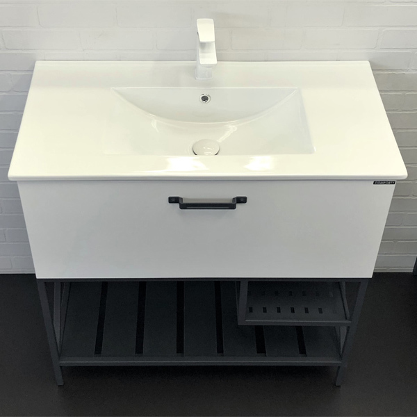 Приобрести сomforty тумба с раковиной бредфорд-90 белый глянец