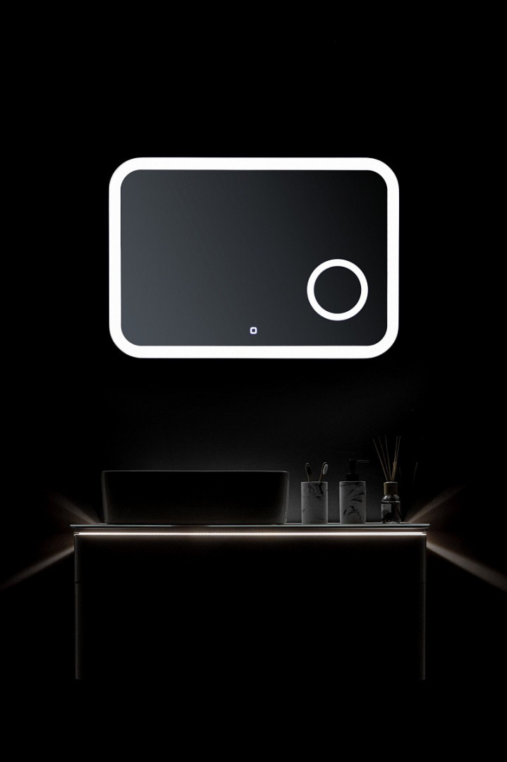 Приобрести azario зеркало эльза 1000*800, белый, сенсорный включатель, фр00002155