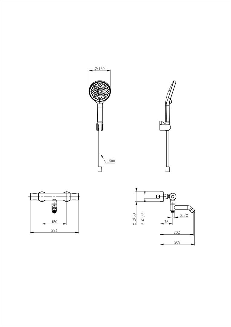 Приобрести смеситель для ванны с душем и термостатом wonzon & woghand inn 1, белый матовый (ww-b3013-a1-mw)