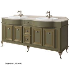 Caprigo Тумба с раковиной FRESCO 180 см, зеленая, эмаль