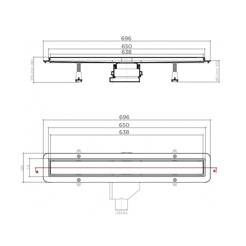 Приобрести pestan душевой трап betto line 850