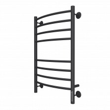 Полотенцесушитель 500х800 мм электрический Terminus Классик П8, КС 9005, черный матовый 4670078527608