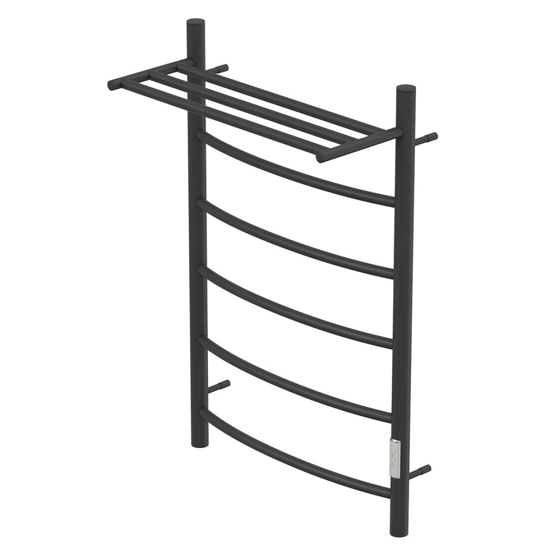 Приобрести полотенцесушитель электрический point 500х800 афина с полкой п5, черный pn04858pb