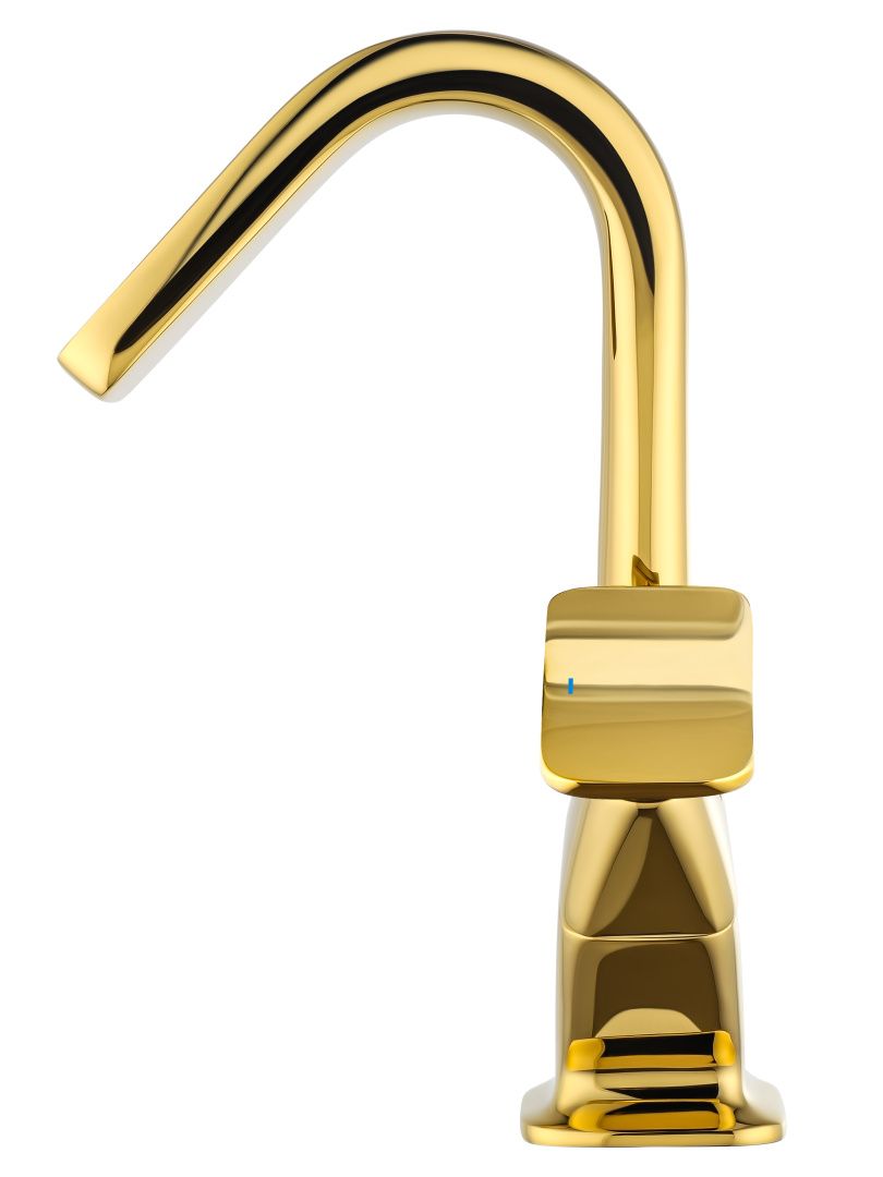 Приобрести смеситель для раковины высокий wonzon & woghand shakespeare, темное золото (ww-651103-dg)